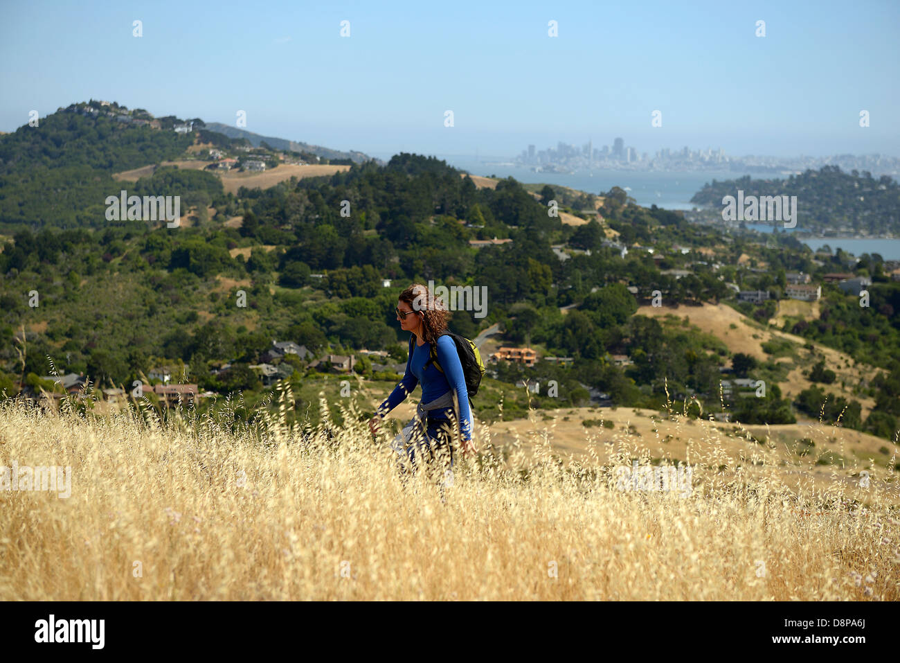 Anello vista montagna di San Francisco in California Foto Stock