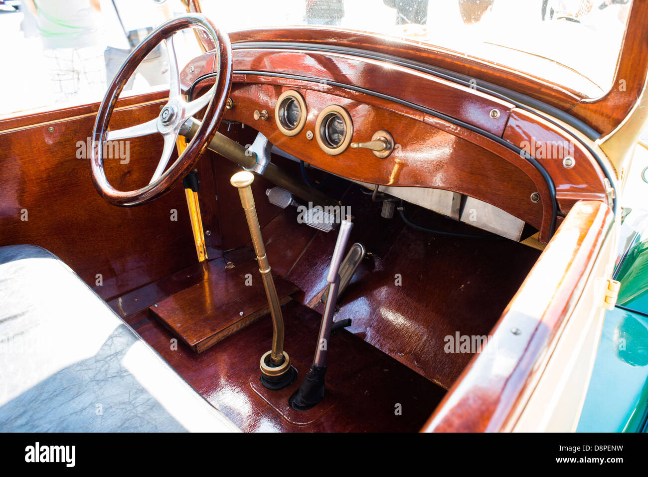 Vecchio vintage retrò per interni auto. Foto Stock