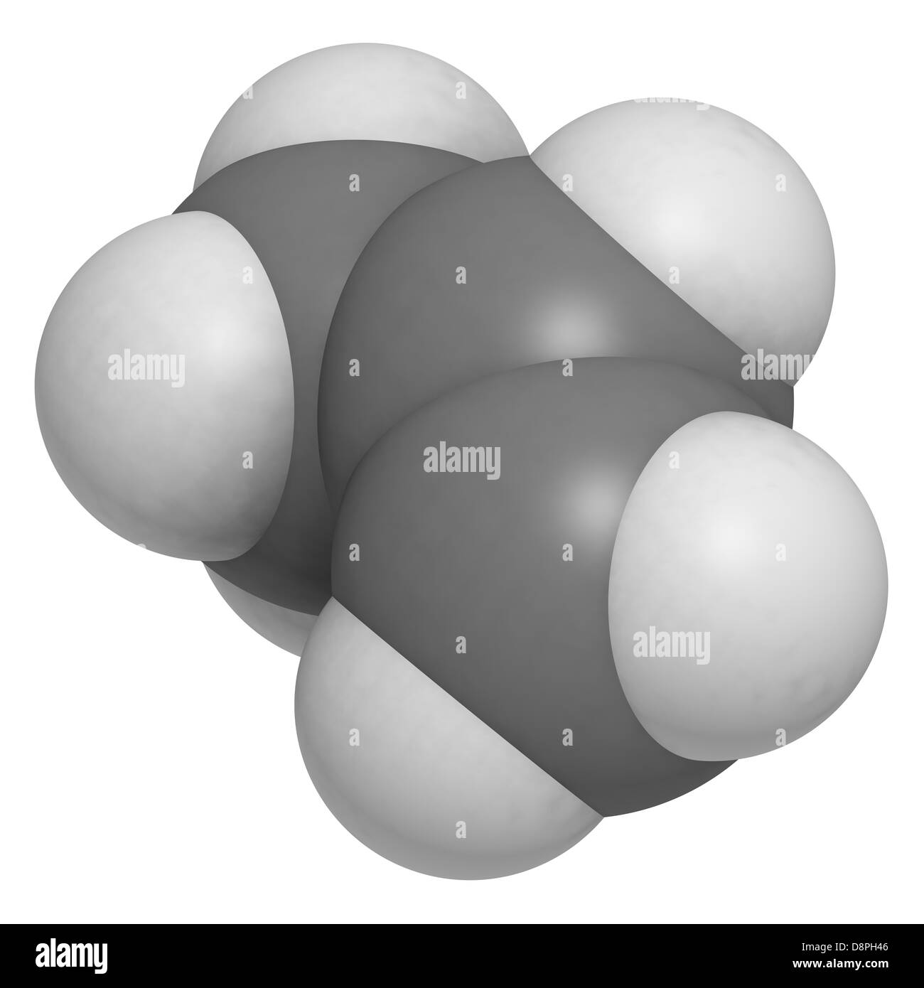 Il propilene (propene), polipropilene (PP), polipropilene) di plastica building block. Foto Stock