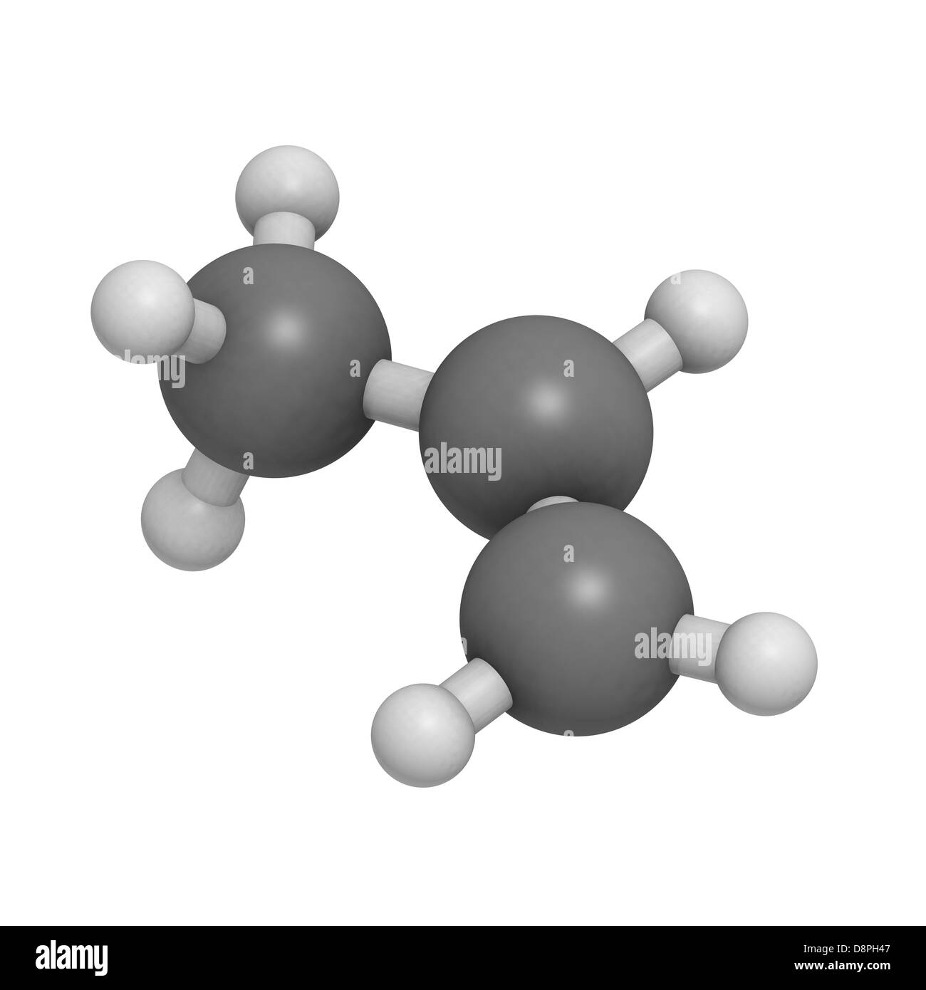 Il propilene (propene), polipropilene (PP), polipropilene) di plastica building block. Foto Stock