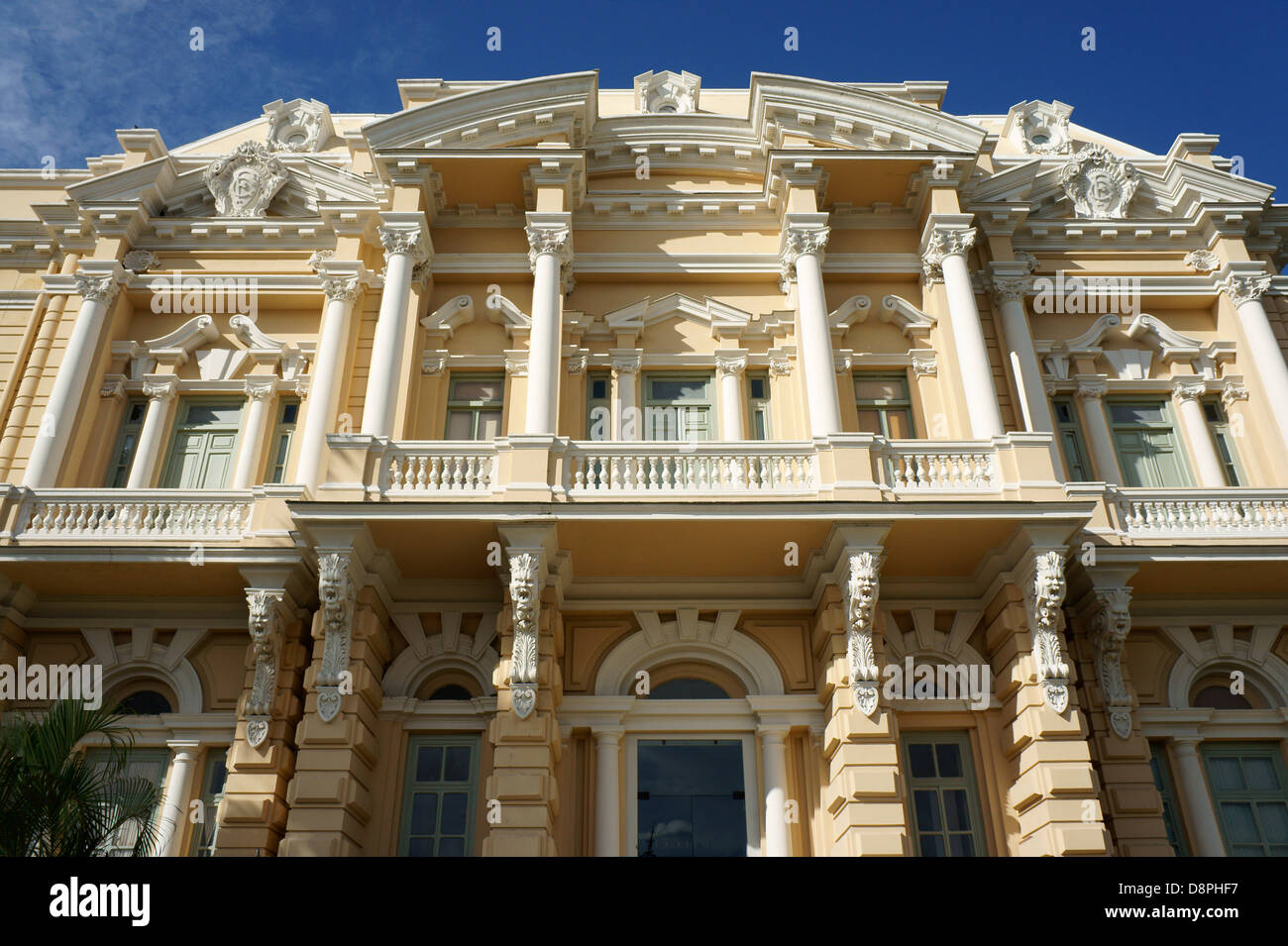 Gli ornati di stile Italiano Rinascimentale Palacio Canton sul Paseo de Montejo in Merida, Messico Foto Stock