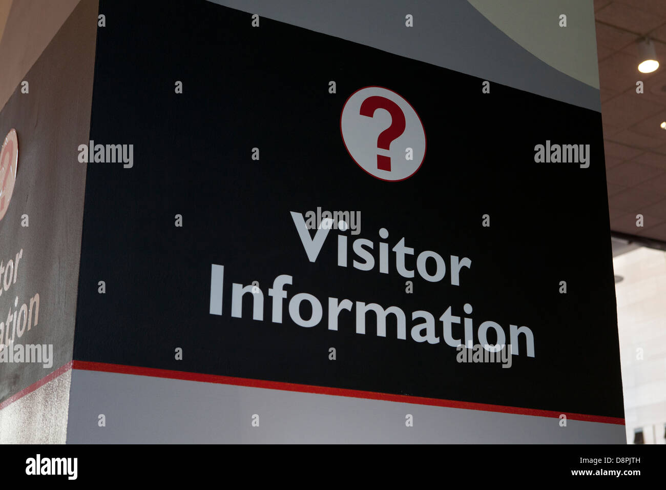 Informazioni per i visitatori segno - USA Foto Stock