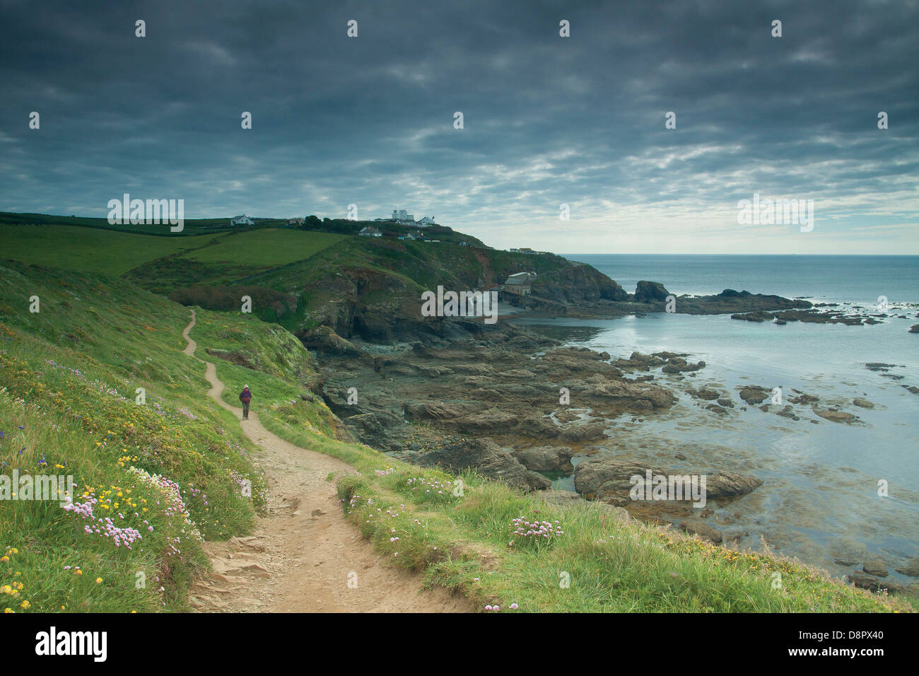 Lizard Point, continente britannico più a sud point, penisola di Lizard, Cornwall Foto Stock