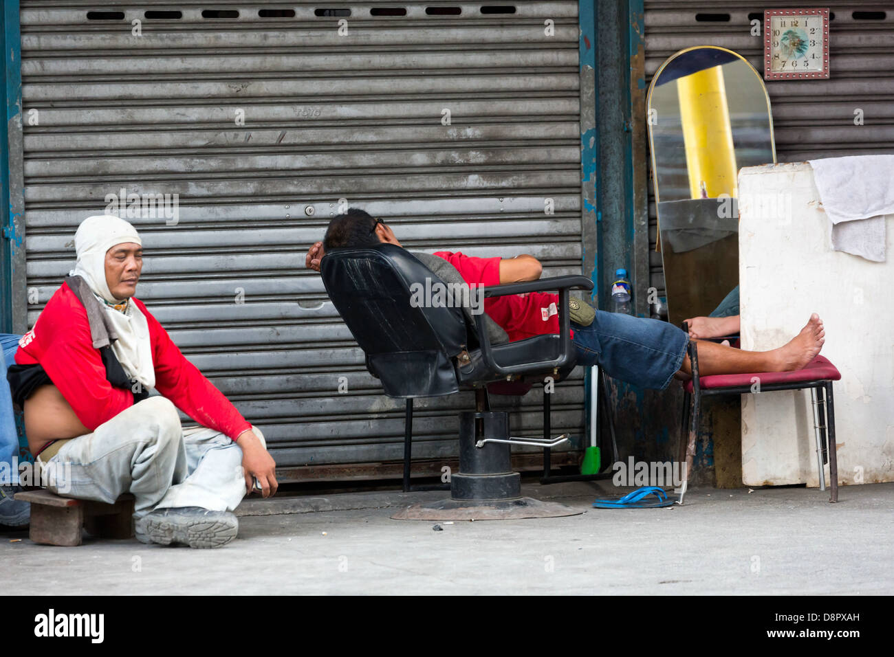 La vita quotidiana per le strade di Manila, Filippine Foto Stock