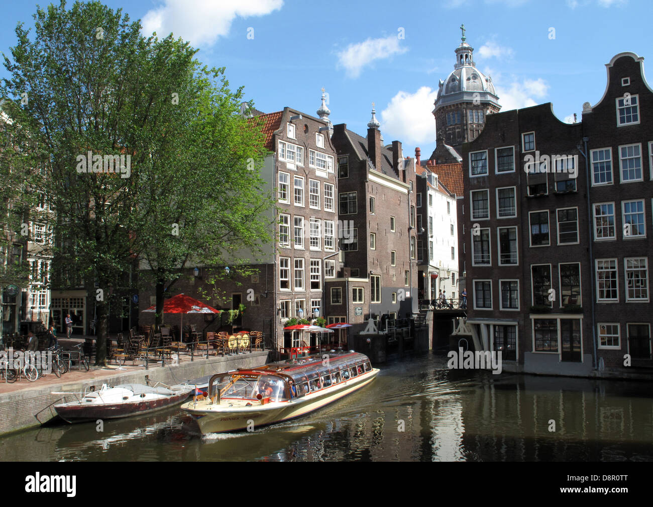 Città di canali di Amsterdam, Olanda. Foto Stock