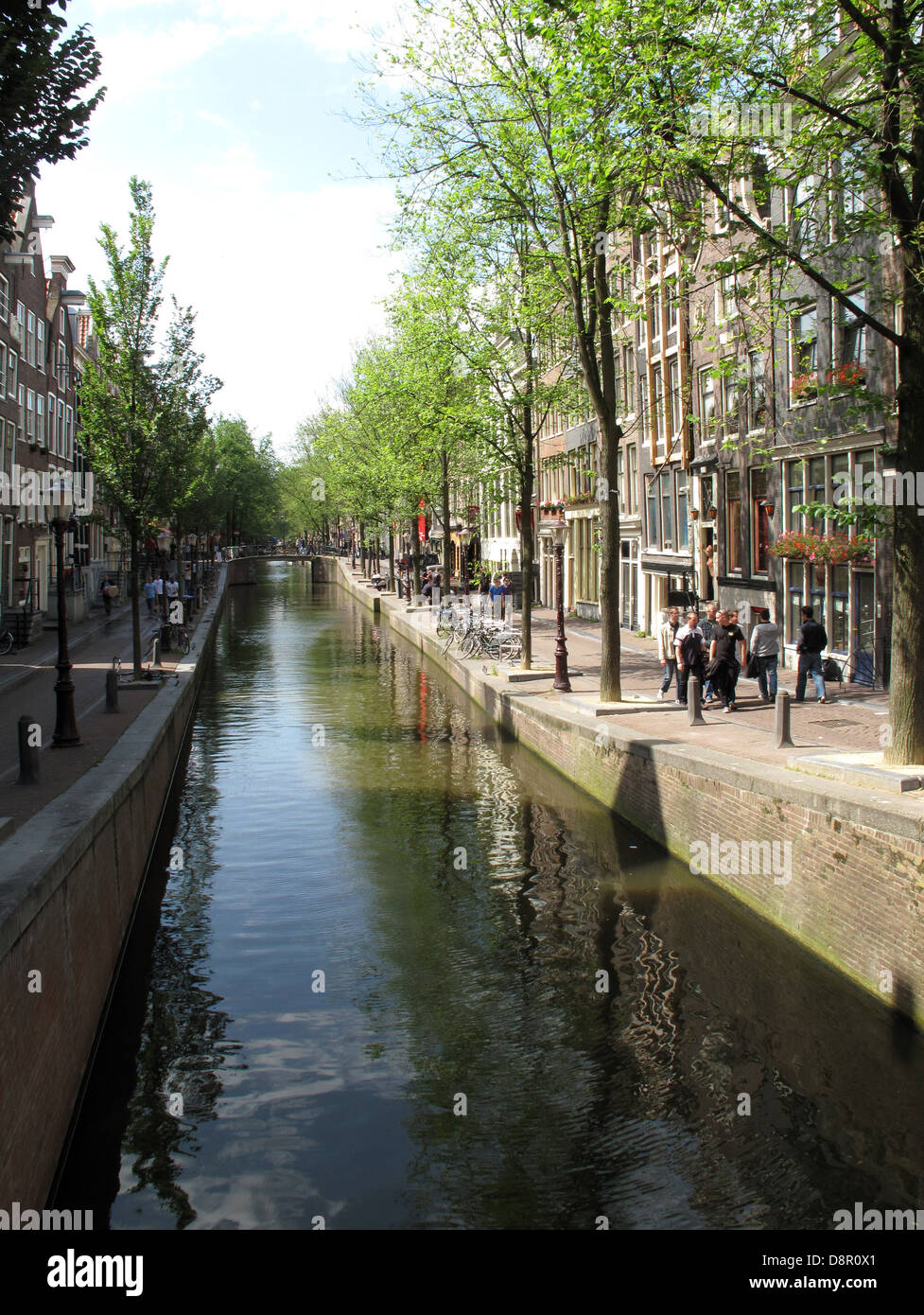 Città di canali di Amsterdam, Olanda. Foto Stock