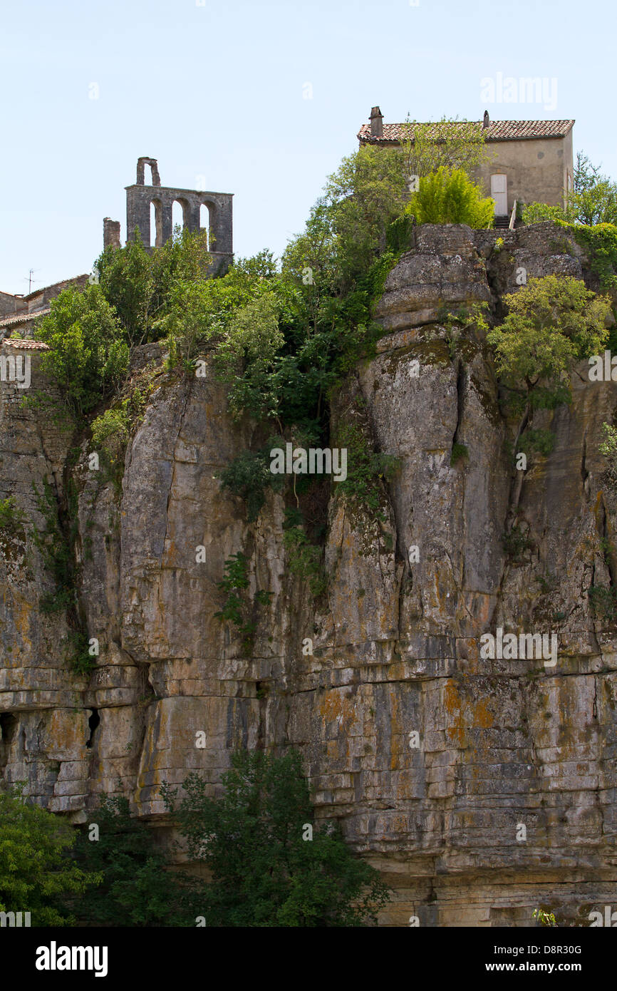 Balazuc, un po' di bella città in Francia, in Ardeche Foto Stock