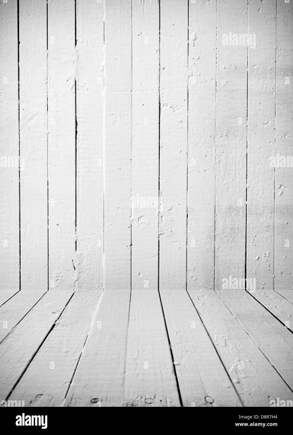 Vintage interno del vecchio tavolato in legno Foto Stock