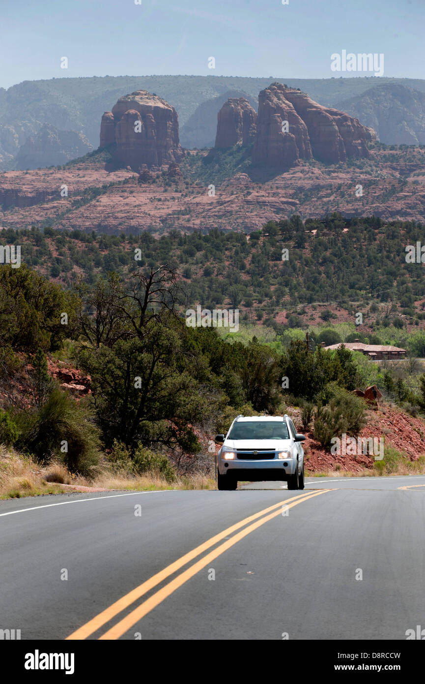 Il Red Rock State Park, come si vede dalla Red Rock Loop Road, a Sedona, in Arizona. Foto Stock