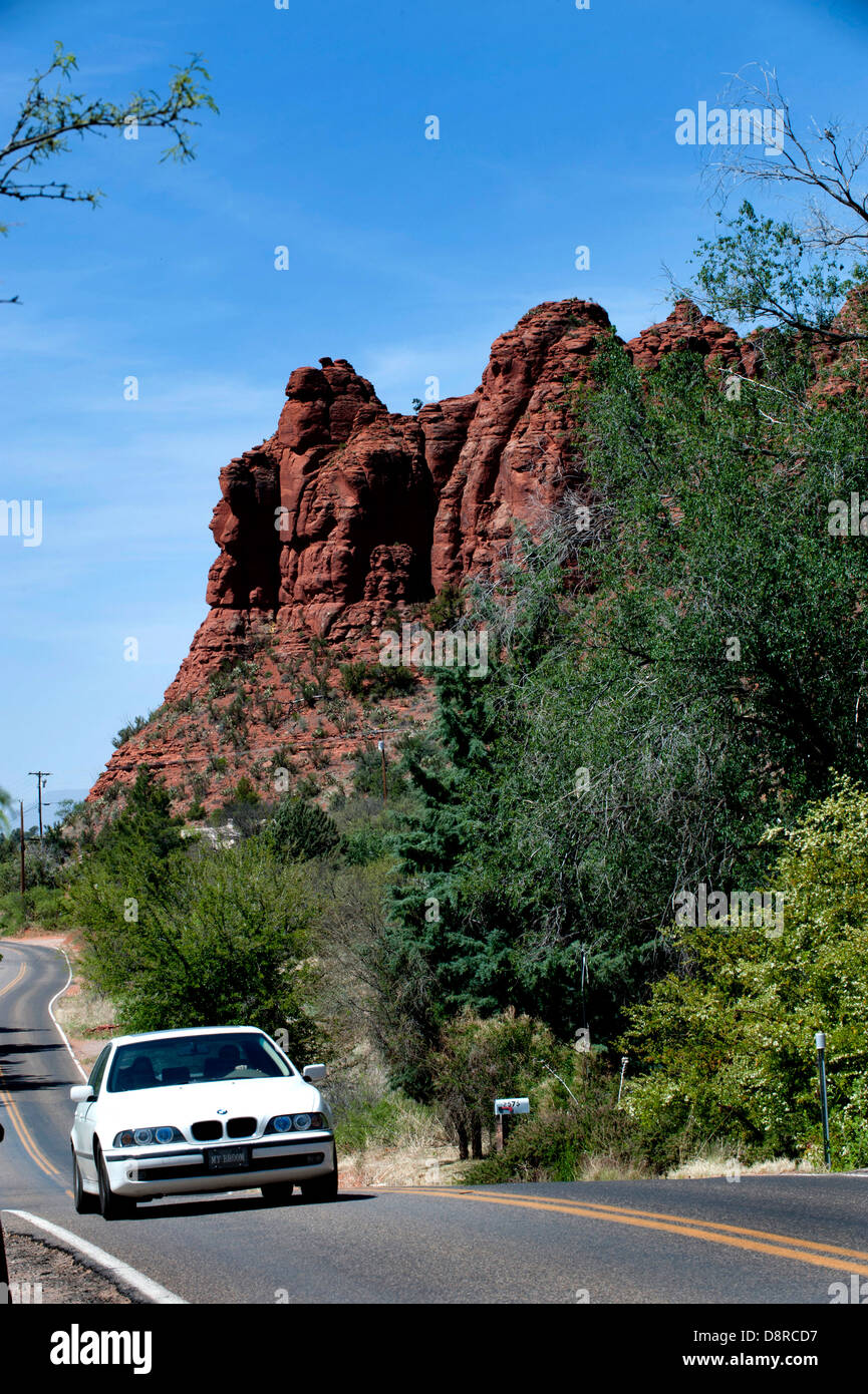 Il Red Rock State Park, come si vede dalla Red Rock Loop Road, a Sedona, in Arizona. Foto Stock
