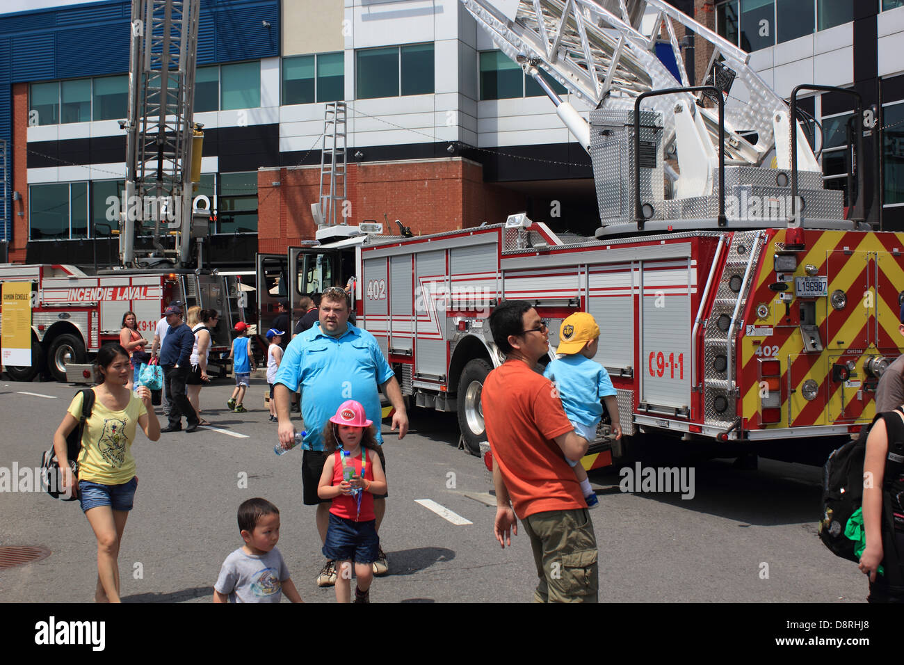 Firefighter festival in Canada. Foto Stock