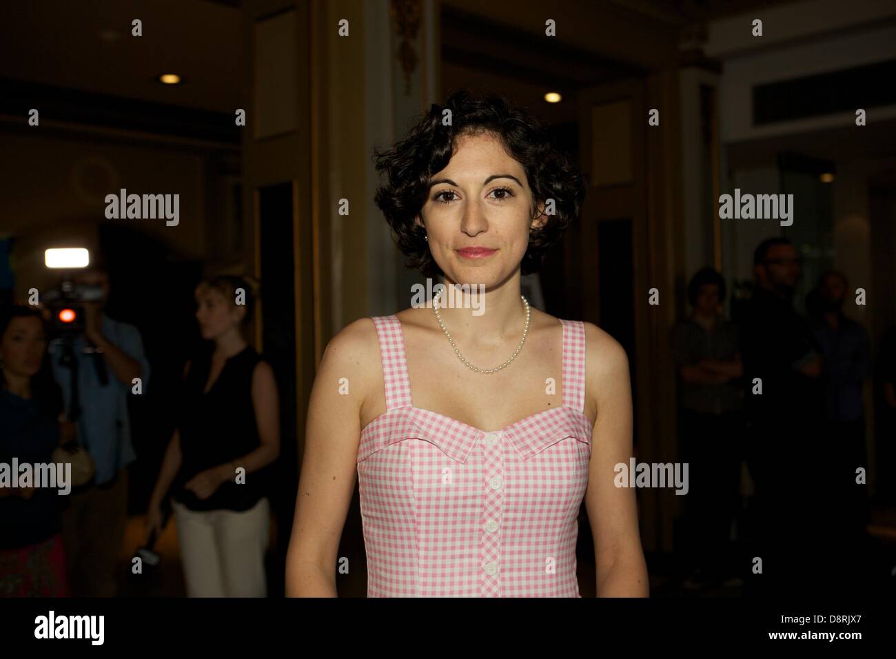 Montreal, Canada. Il 3 giugno 2013. Produttore Fanny-Laure Malo al premiere red carpet del film 'Sarah préfere la rotta' al Cinema imperiale, a Montreal, Canada, lunedì 3 giugno 2013. Credito: David-Olivier guascone/Alamy Live News Foto Stock