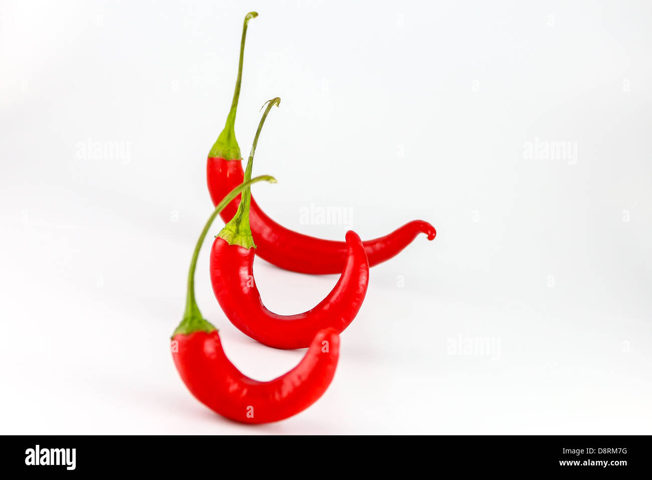 Red Hot Chili Peppers su bianco Foto Stock