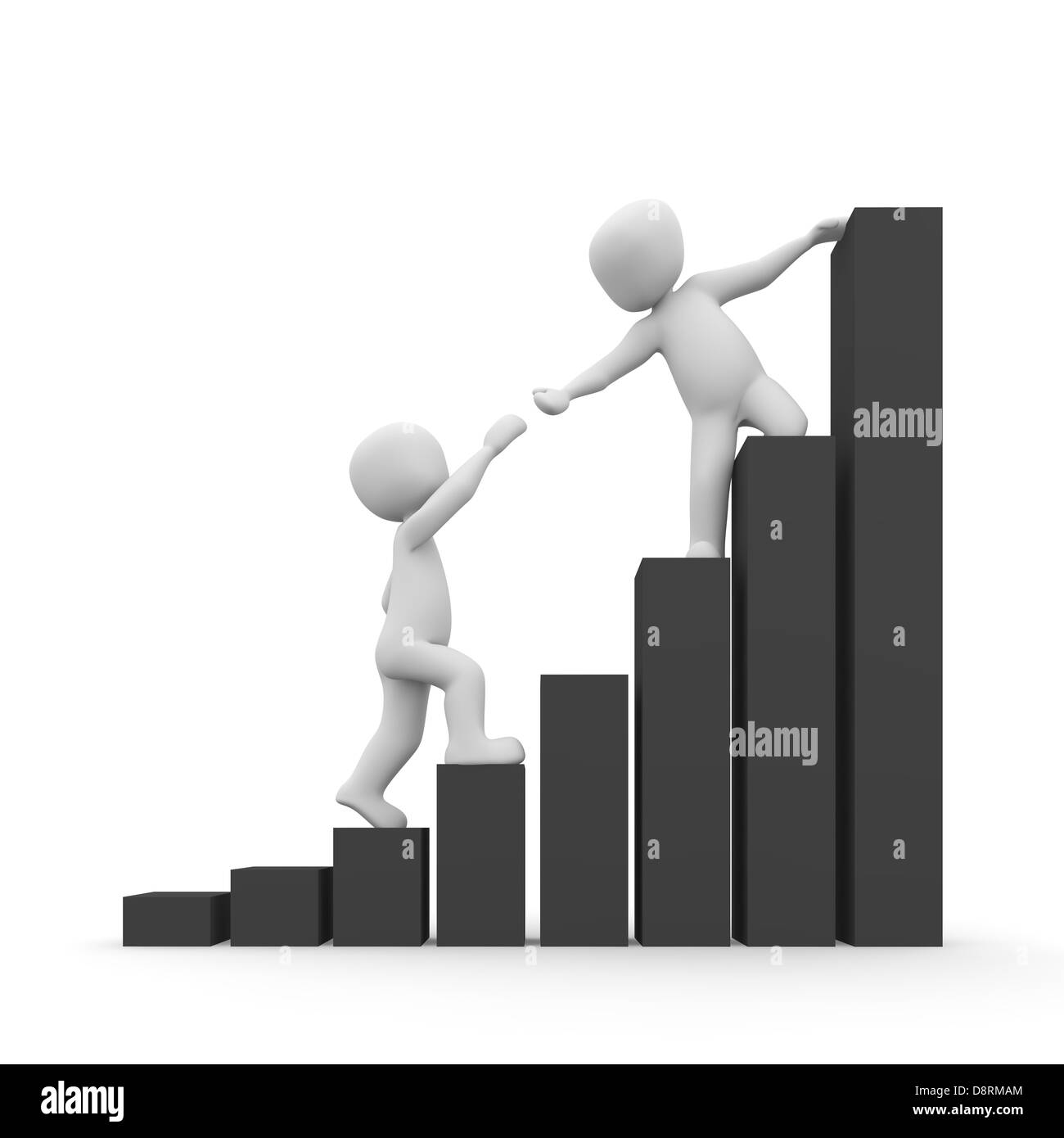 I caratteri Tenere lontano il nero a salire nella vita lavorativa. Foto Stock