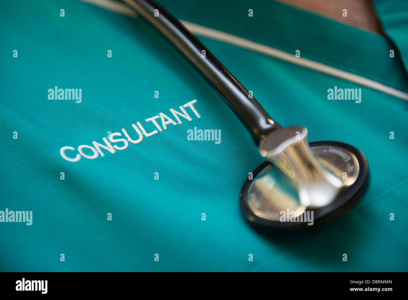 Un consulente in un ospedale. Foto Stock