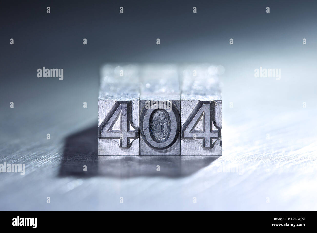 404 non trovato errore html concetti di stampa in rilievo Foto Stock