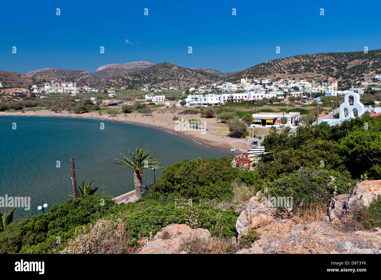 Galissas bay a Syros Island in Grecia Foto Stock