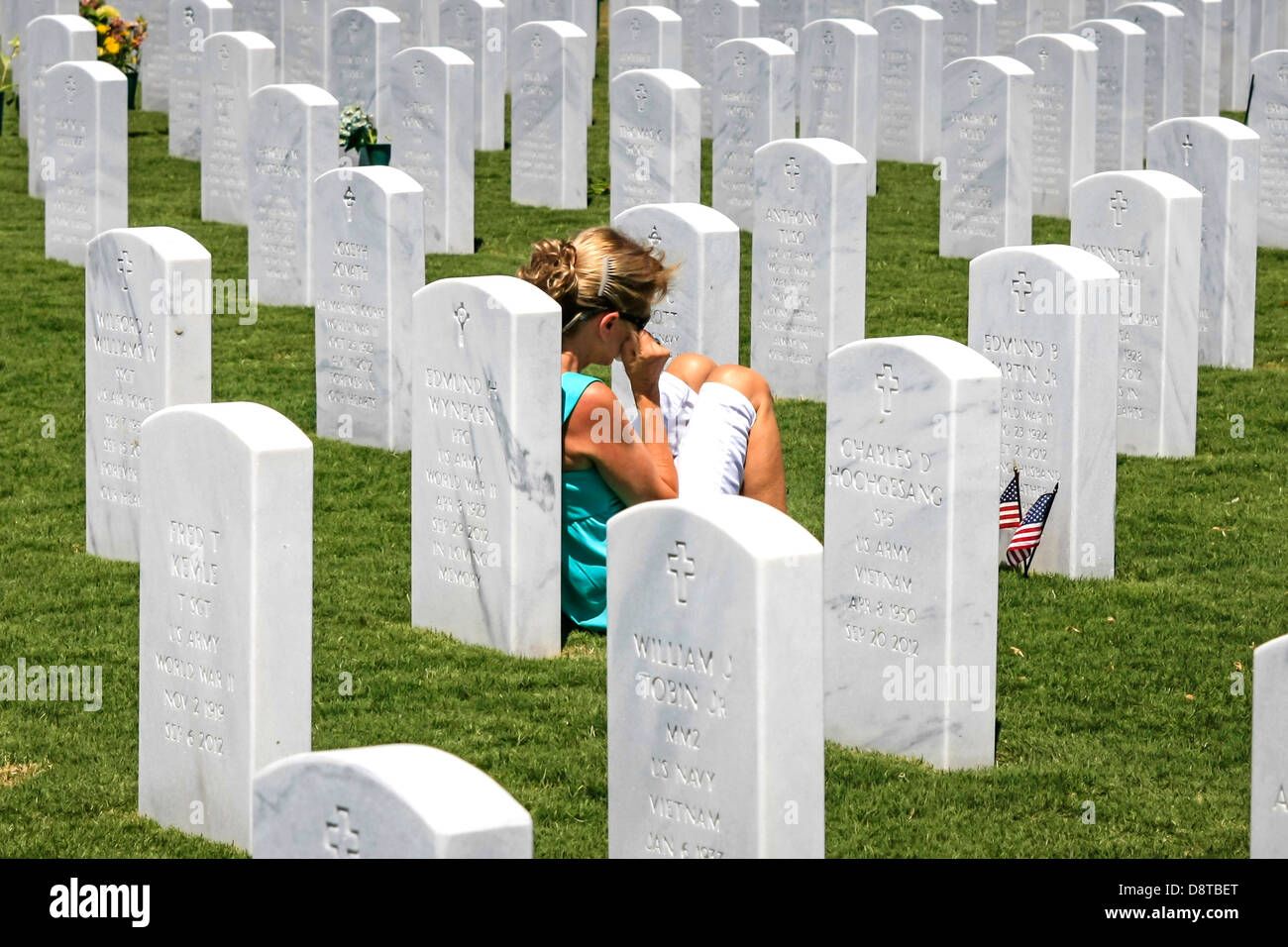 Sarasota nazionale cimitero militare del Memorial Day Foto Stock