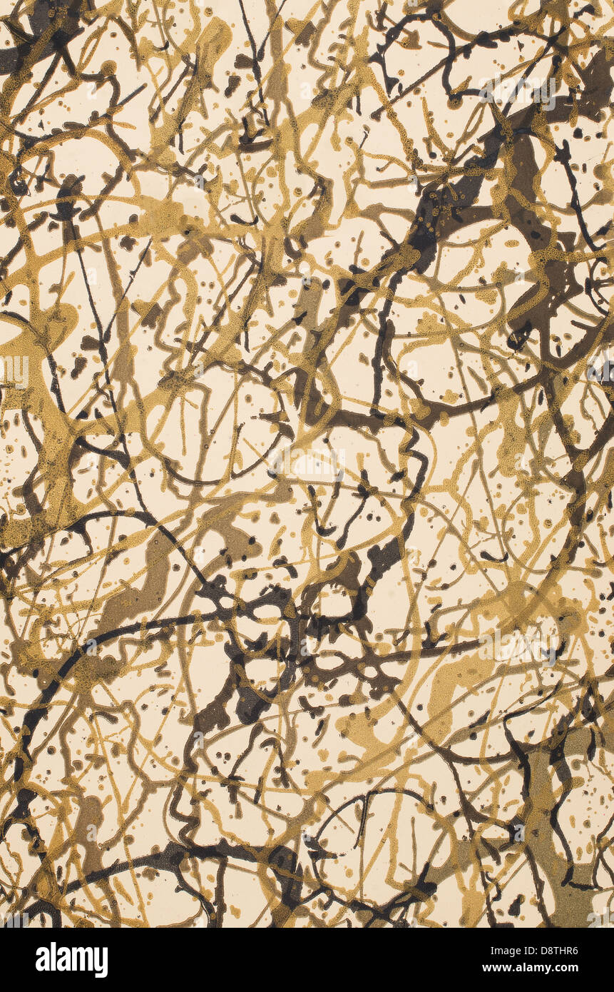 Abstract i toni di marrone della pittura a olio dello sfondo. Foto Stock