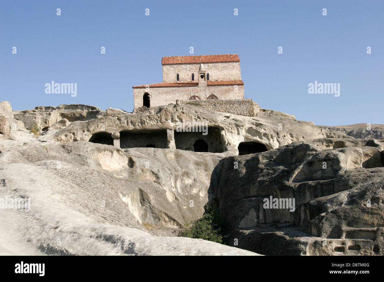 Grotta di Uplistsikhe città, uno dei più antichi luoghi di insediamento nella regione del Caucaso, Gori regione, Georgia, nel Caucaso Foto Stock