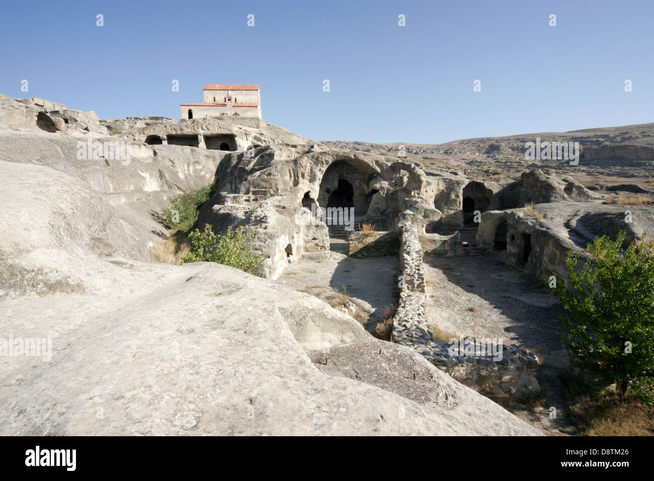 Grotta di Uplistsikhe città, uno dei più antichi luoghi di insediamento nella regione del Caucaso, Gori regione, Georgia, nel Caucaso Foto Stock