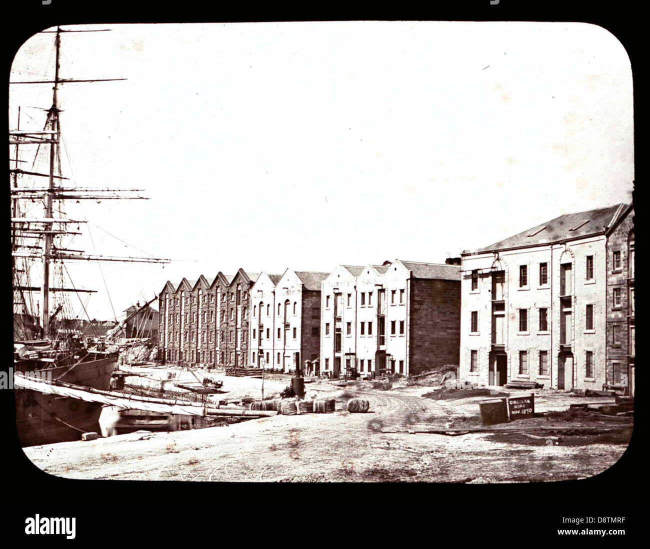 La Circular Quay, 1870 Foto Stock