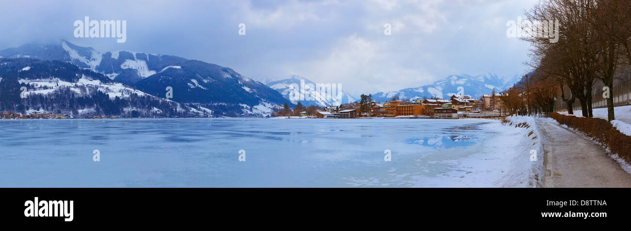 Montagne ski resort Zell am See - Austria Foto Stock