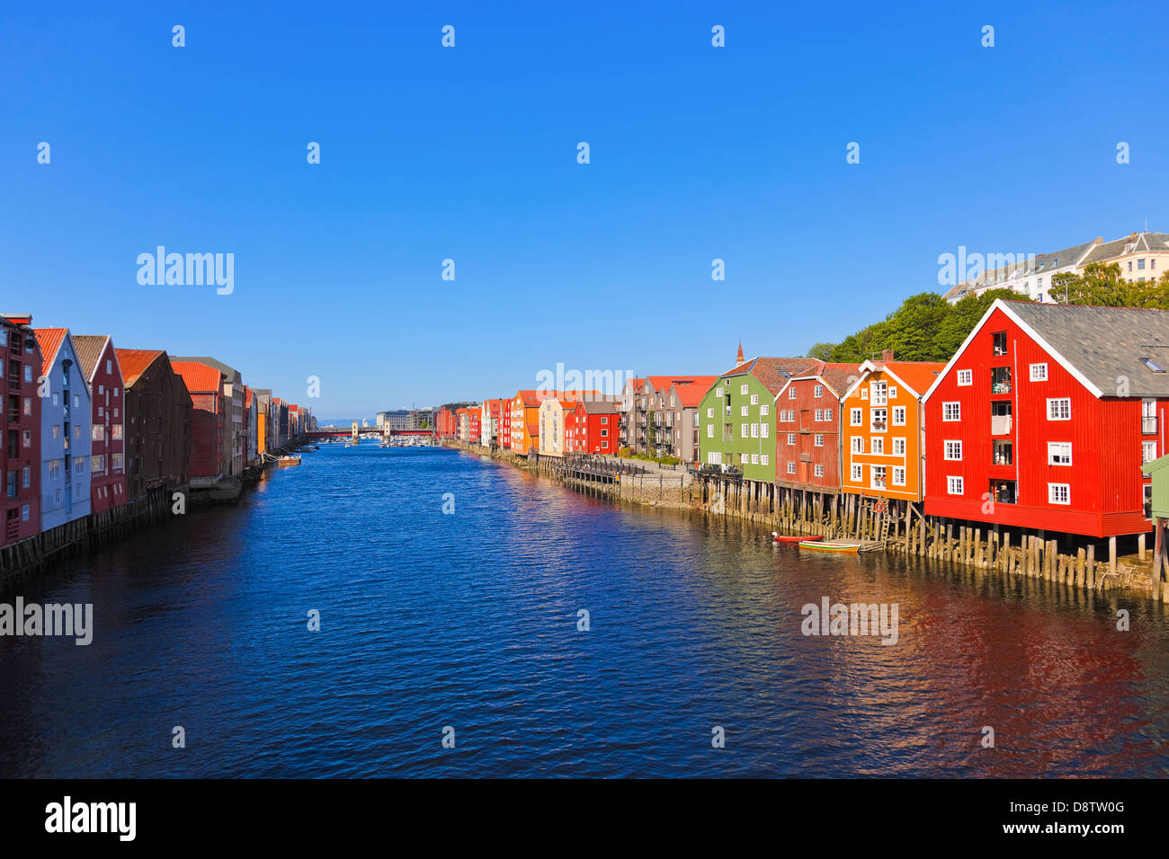 Paesaggio di Trondheim, Norvegia Foto Stock