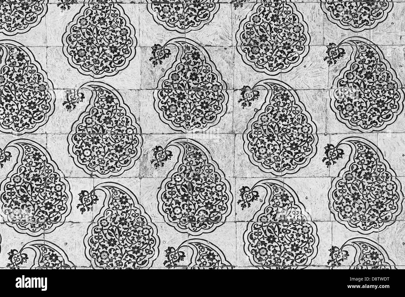 Grunge sfondo con decorazioni orientali Foto Stock