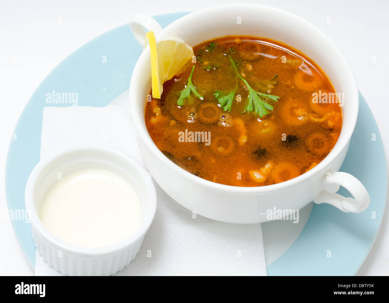 zuppa di pomodoro Foto Stock