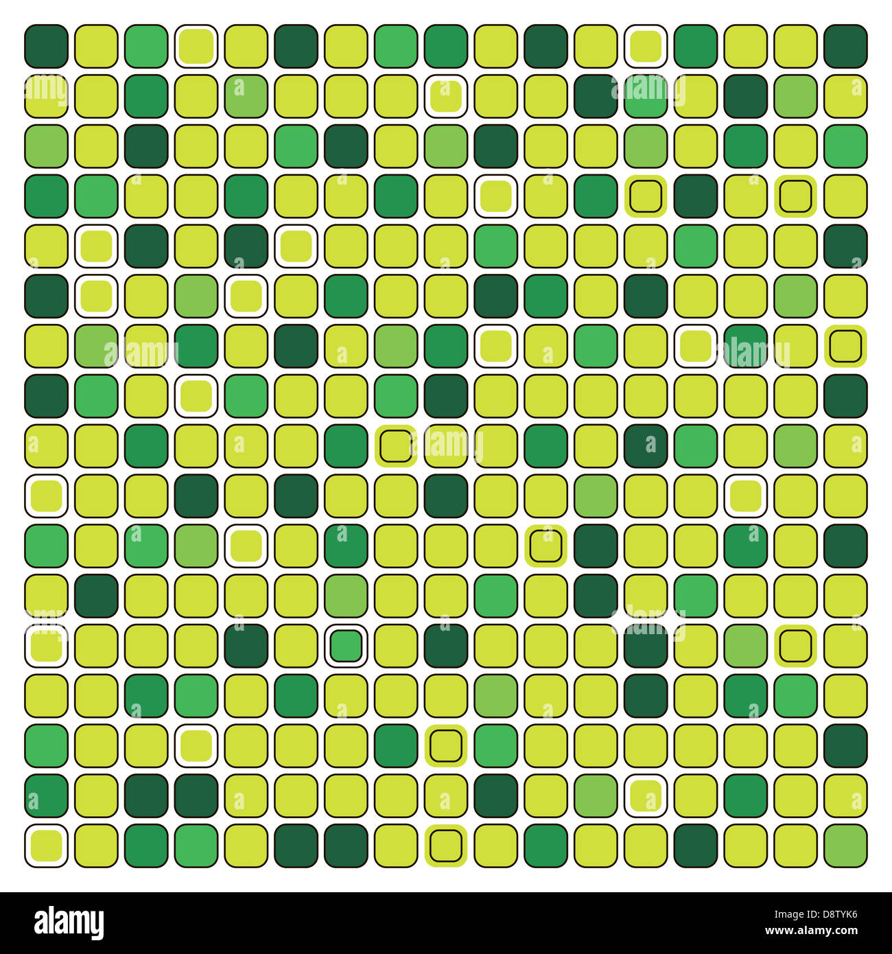 Mosaico verde sullo sfondo Foto Stock