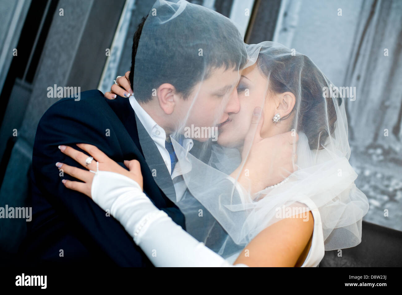 Sposo e Sposa Foto Stock