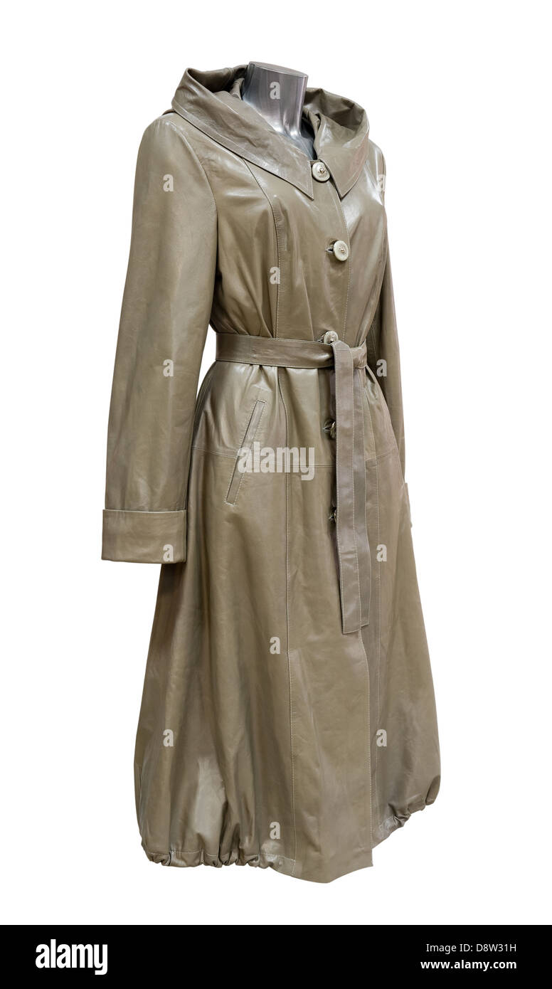 cappotto in pelle Foto Stock