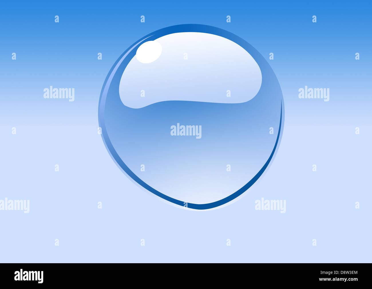 Raster goccia d'acqua Foto Stock