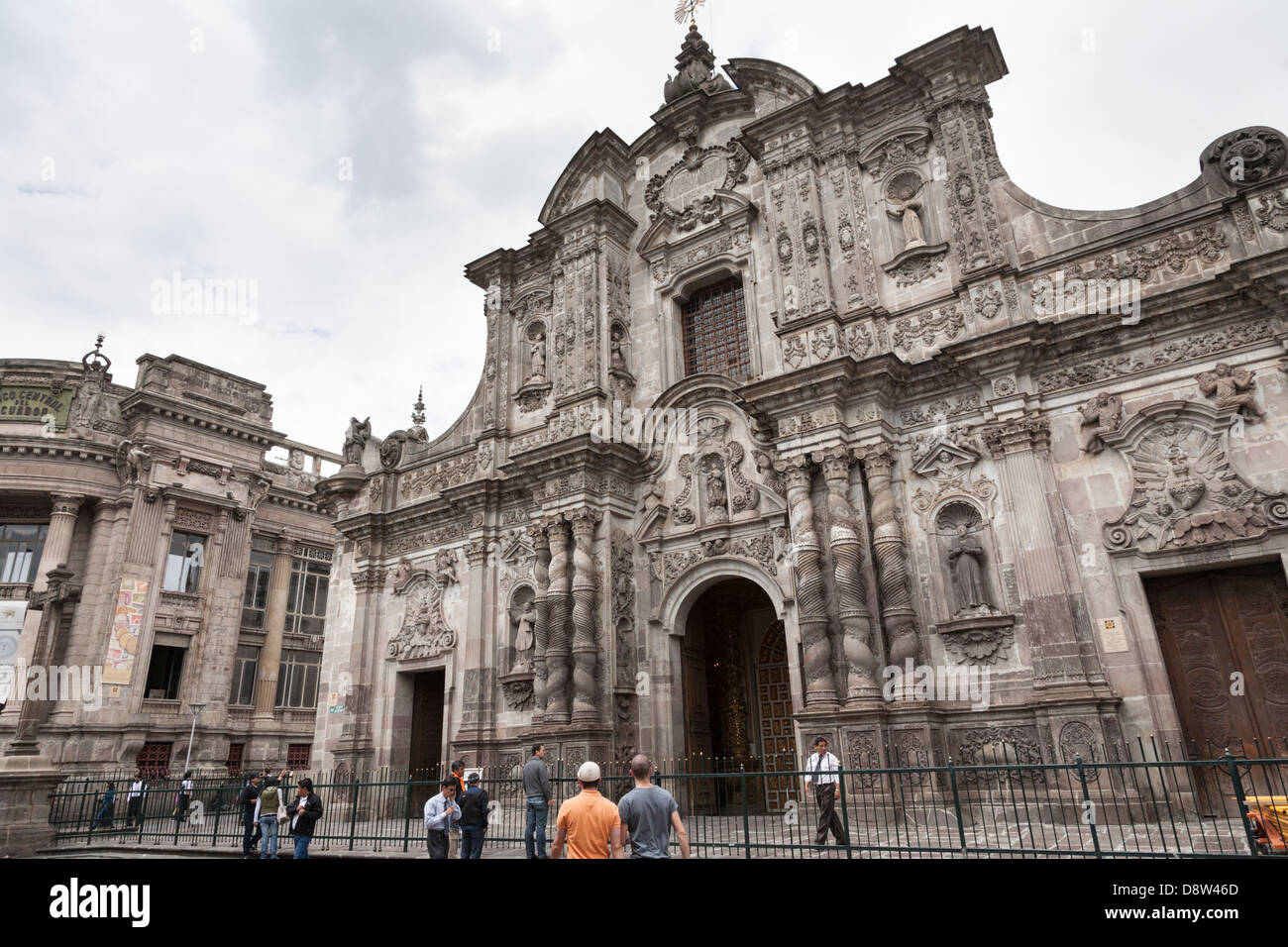 La Compania de Jesus, chiesa, Quito, Città Vecchia, Ecuador Foto Stock