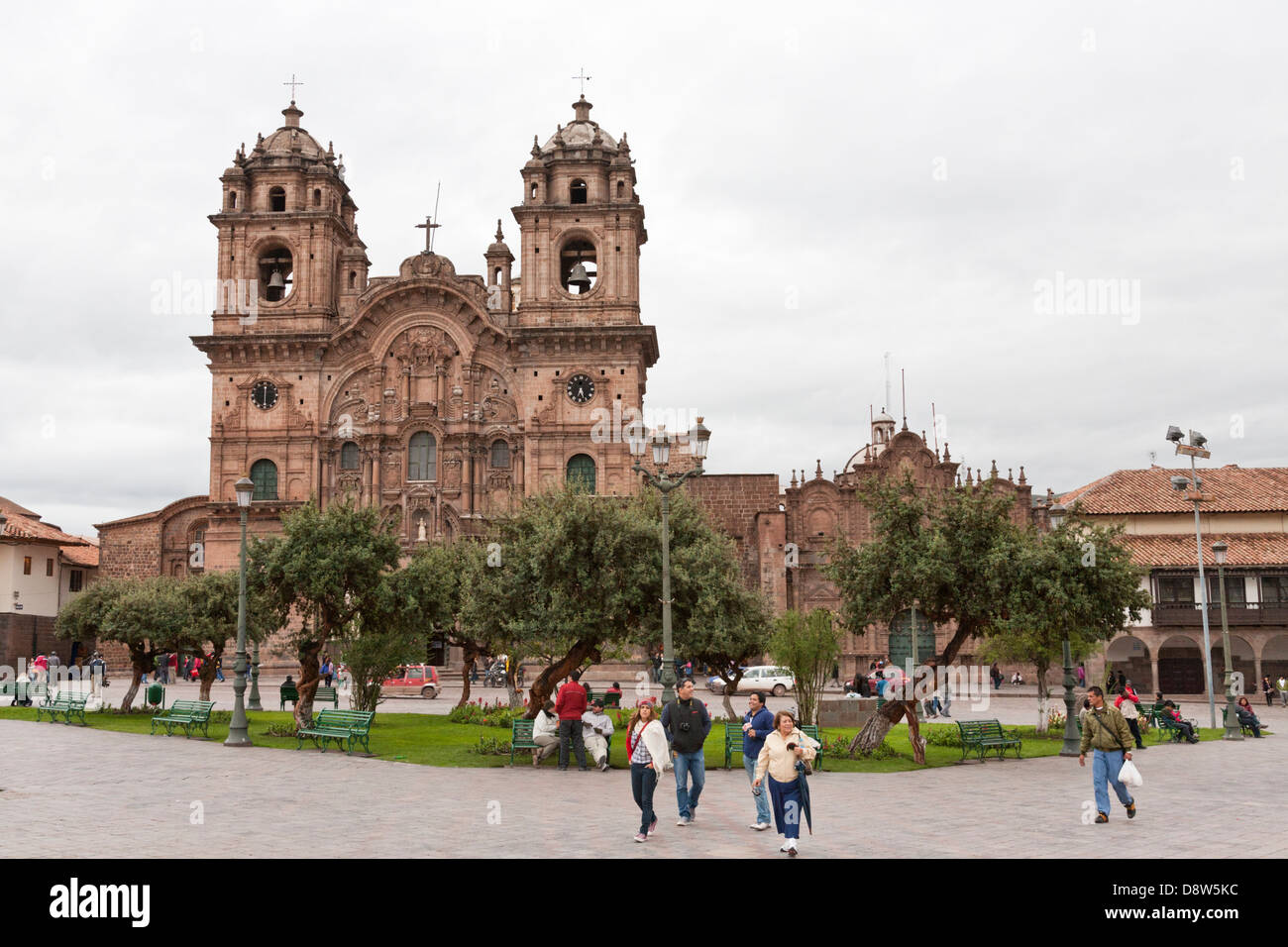 La Compania de Jesus, Plaza de Armas, Cuzco, Perù Foto Stock