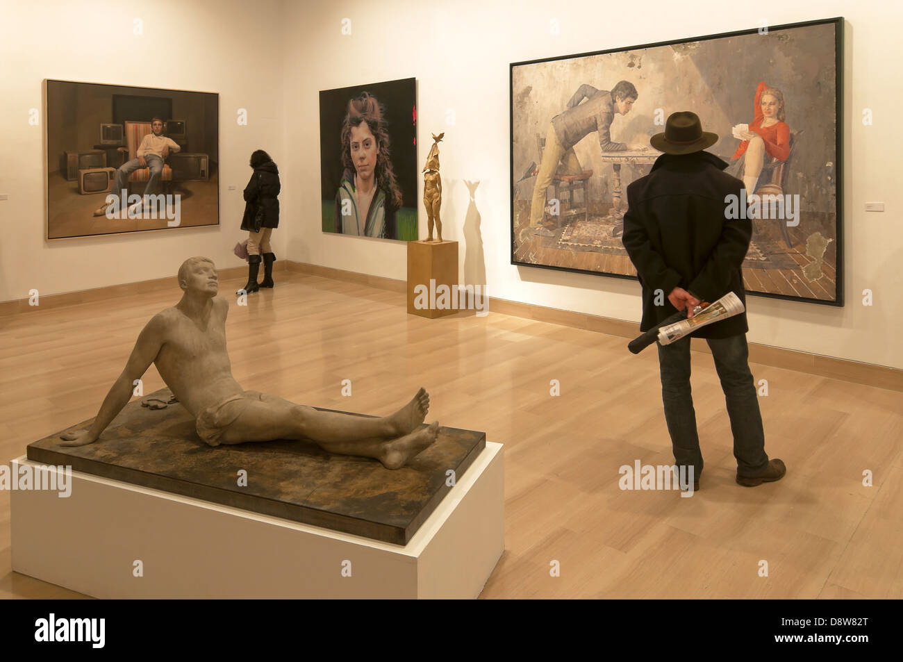 Mostra d'arte, Provincia House, Siviglia, regione dell'Andalusia, Spagna, Europa Foto Stock