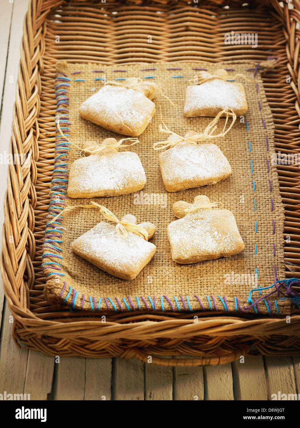 Farro,lo zenzero e biscotti di mandorle Foto Stock