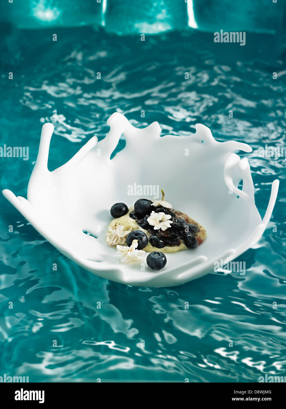 Crema vaniglia,prugne e jasmin Foto Stock