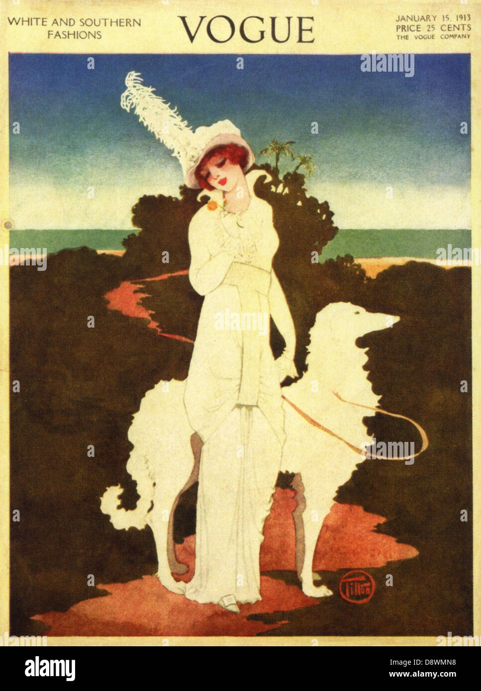 Vintage rivista Vogue cover Foto Stock