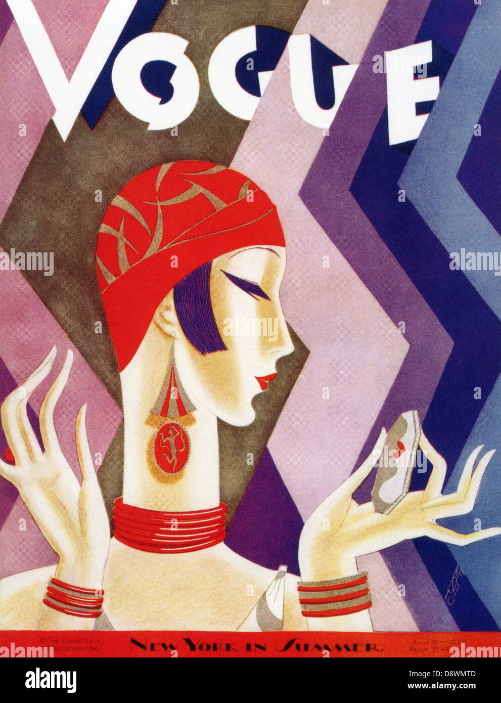 Vintage rivista Vogue cover Foto Stock