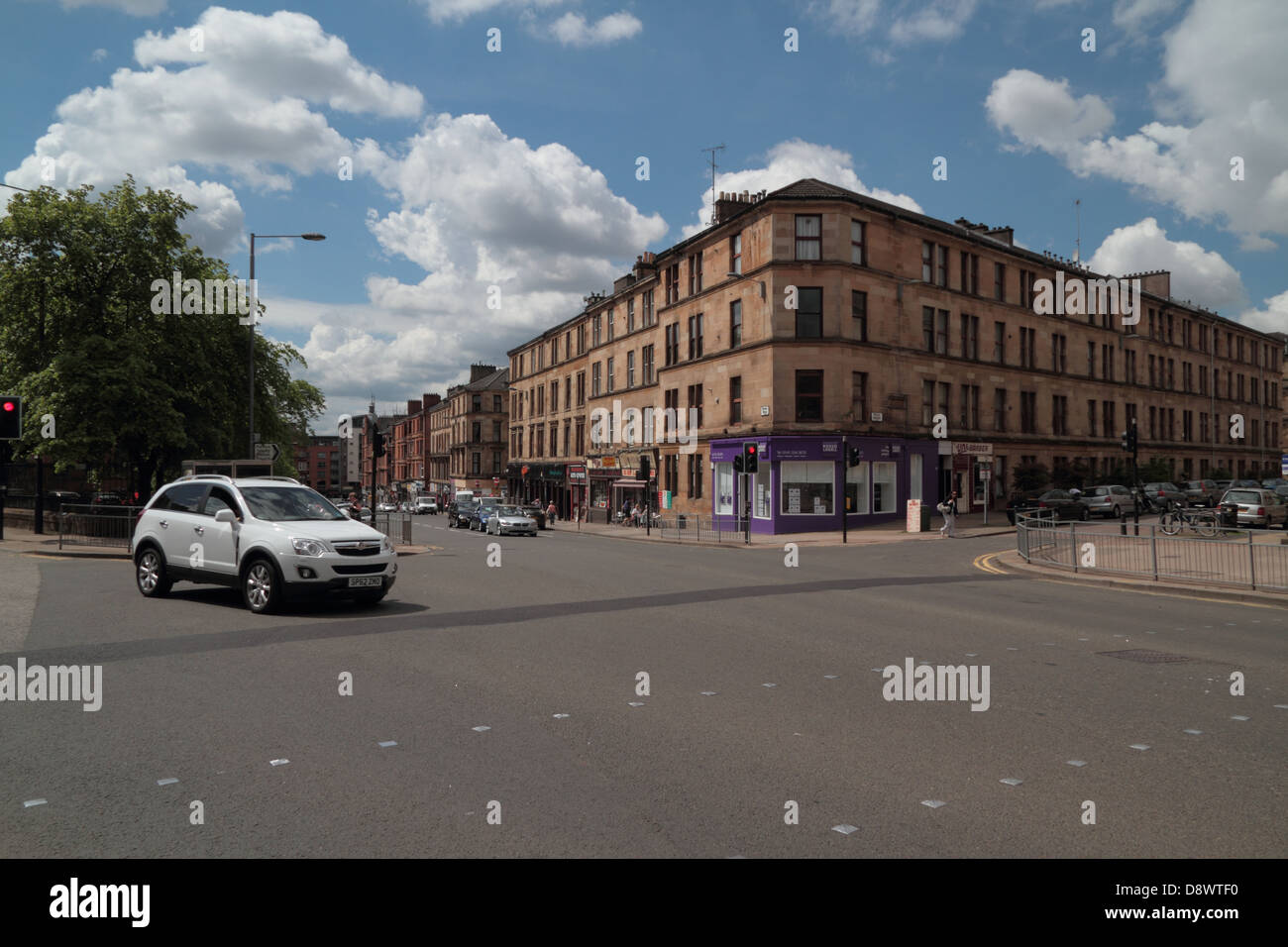 Byres Road, Glasgow, Scotland, Regno Unito Foto Stock