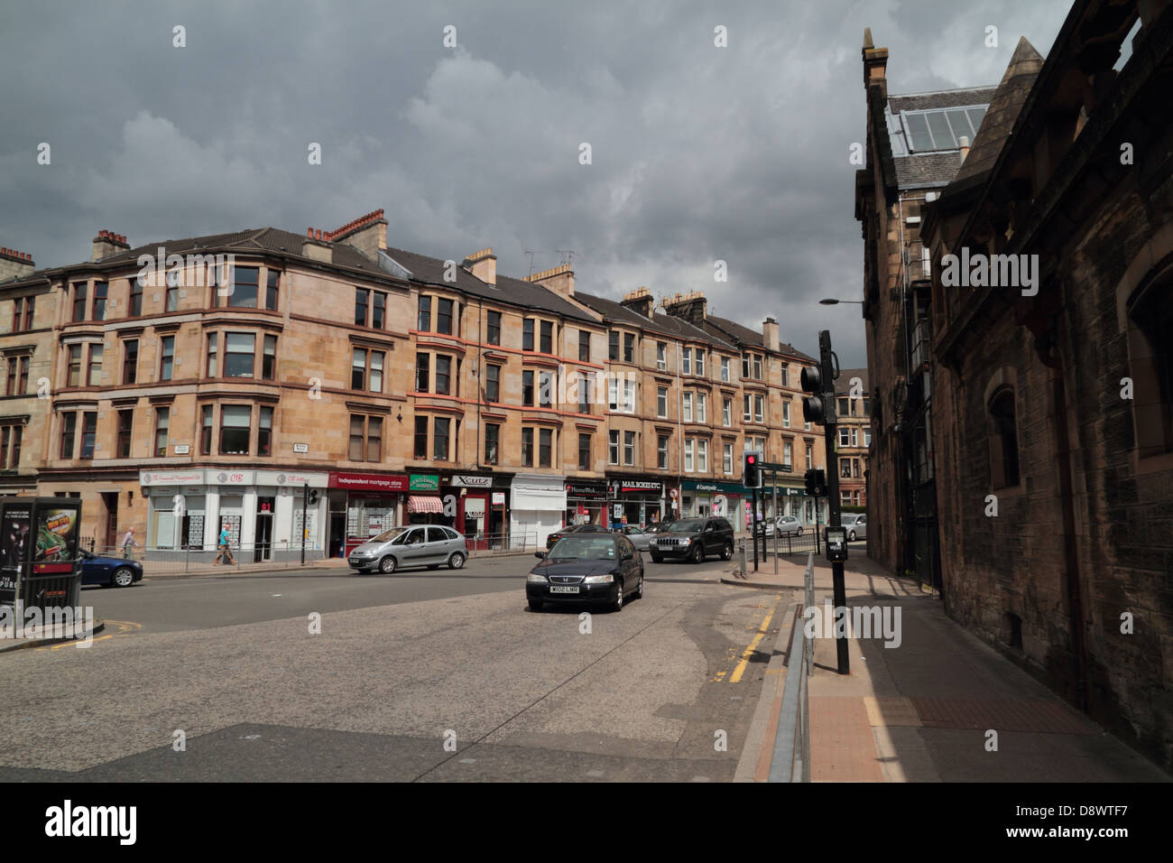 Byres Road, Glasgow, Scotland, Regno Unito Foto Stock