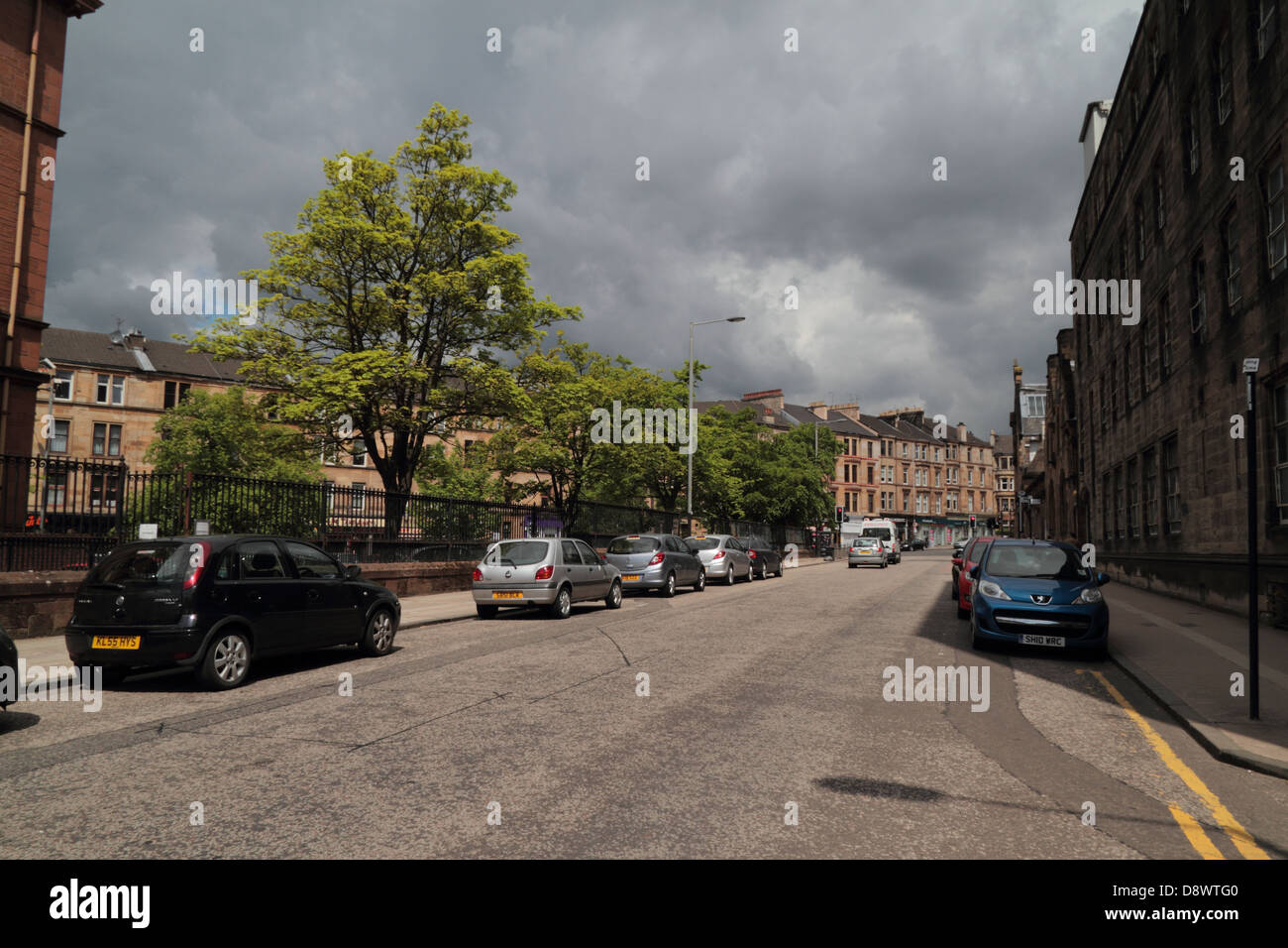 Byres Road, Glasgow, Scotland, Regno Unito Foto Stock