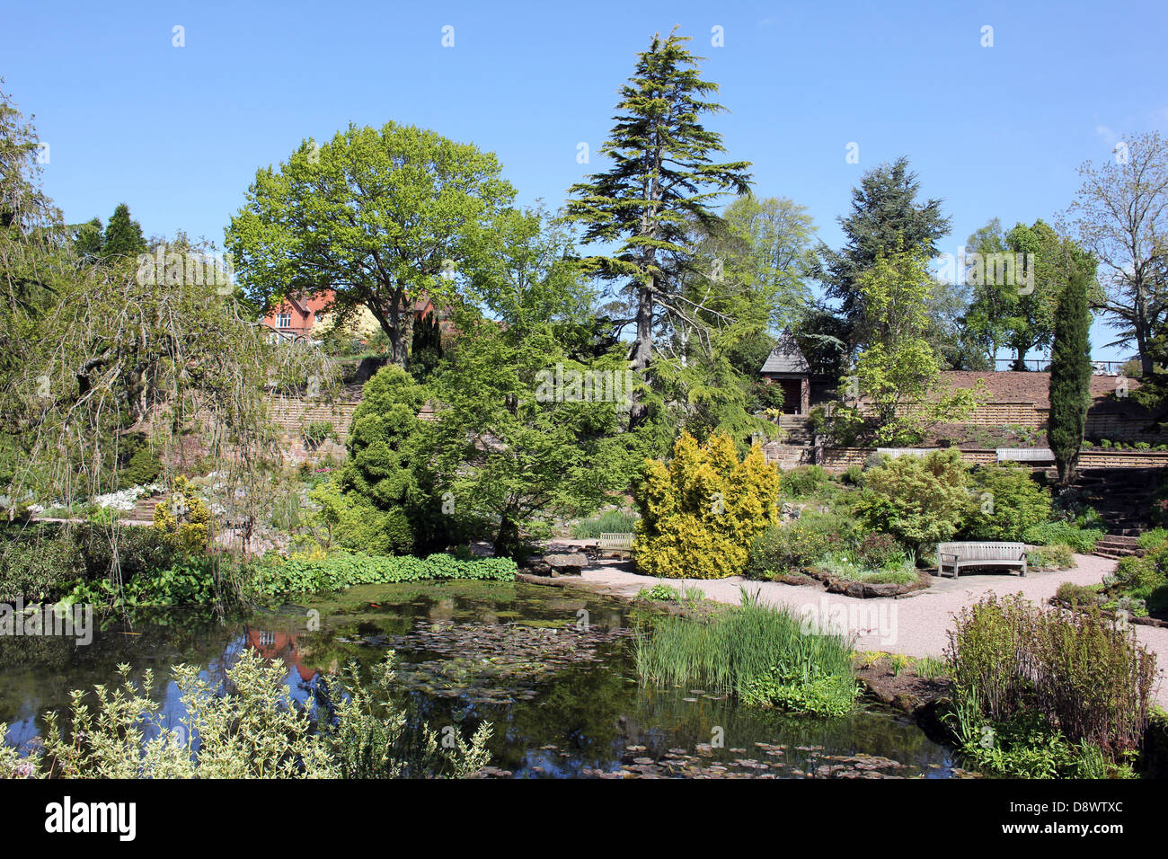Giardino di Roccia a Ness Giardini Botanici, Wirral Foto Stock