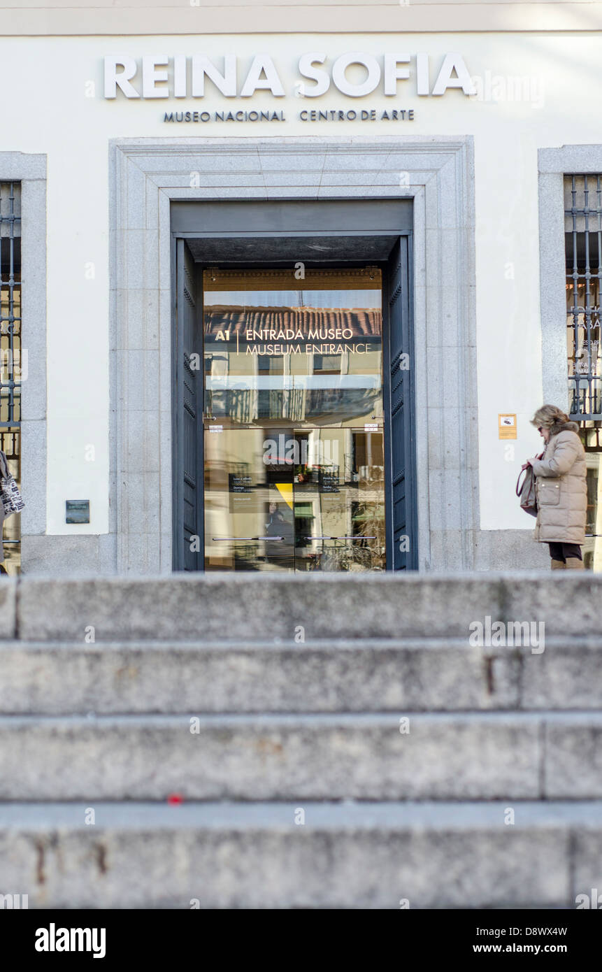 Museo Nazionale di Arte Contemporanea Reina Sofia, Arte al centro esposizioni di Madrid in Spagna Foto Stock