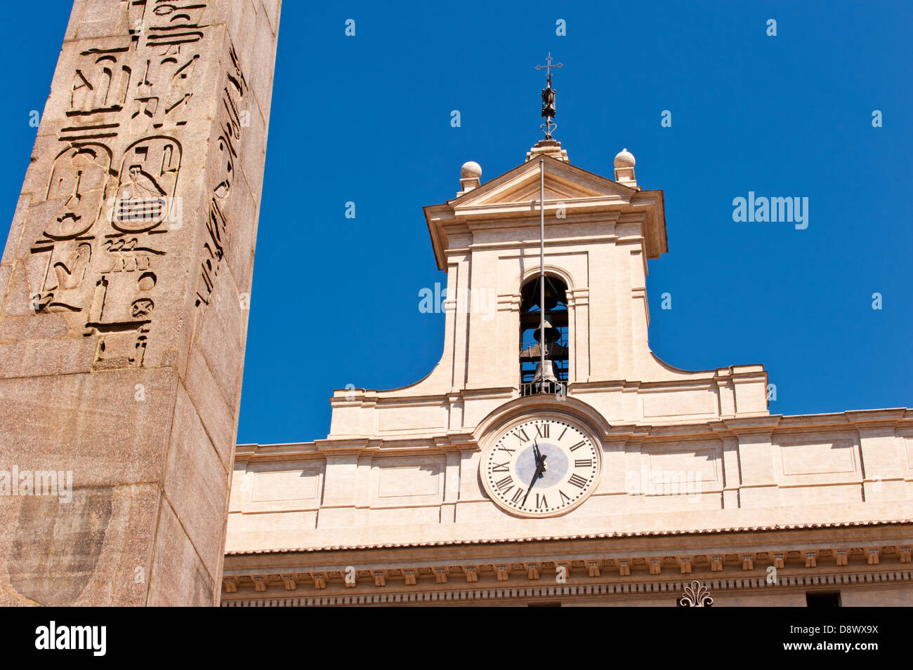 Piazza di Monte Citorio, Roma Foto Stock