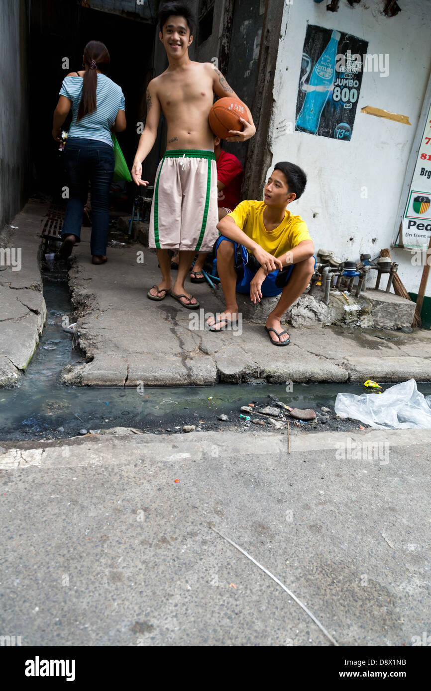 La vita quotidiana per le strade di Manila, Filippine Foto Stock