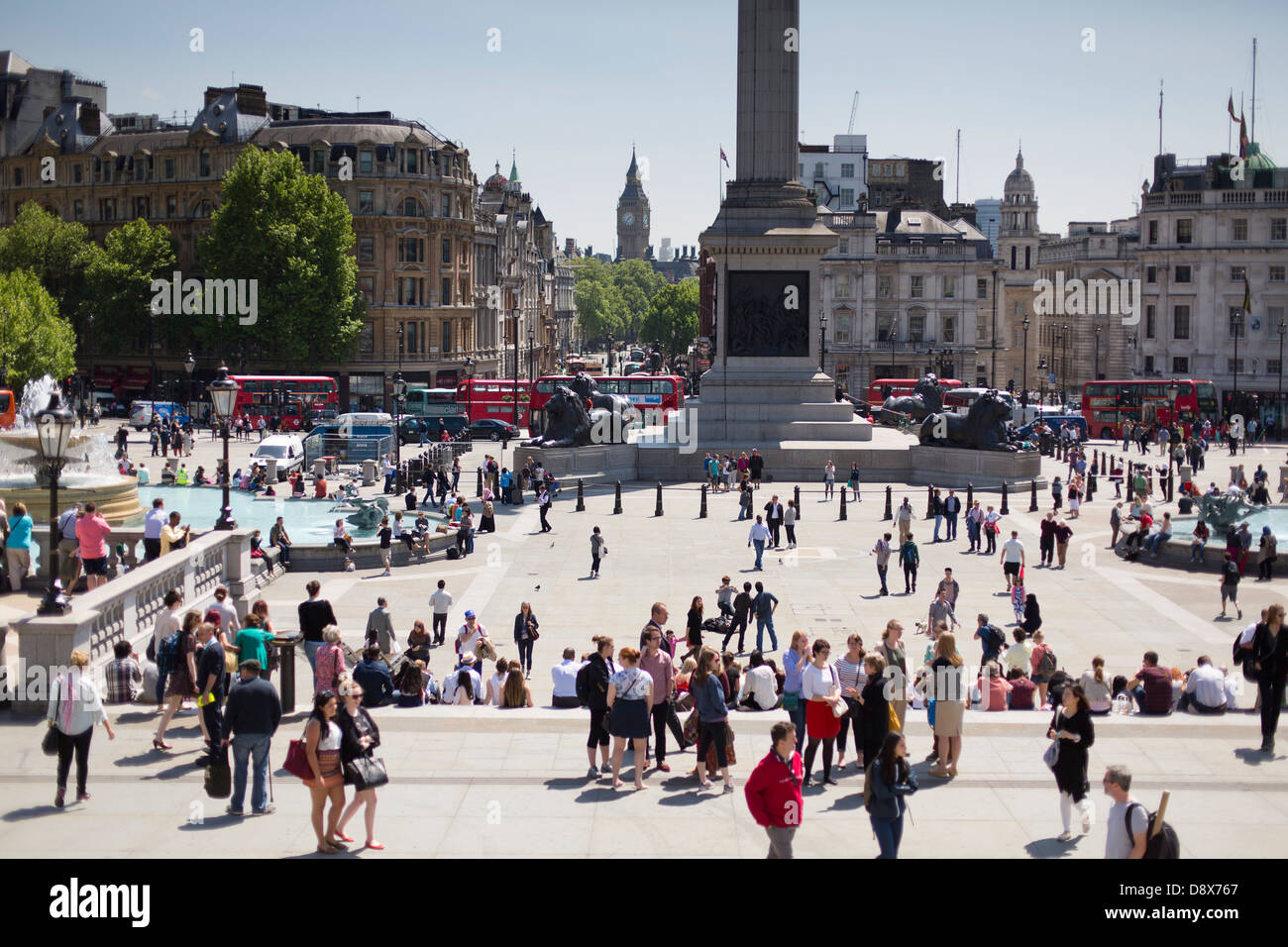 Trafalgar Square a Londra, Regno Unito./ Foto Stock