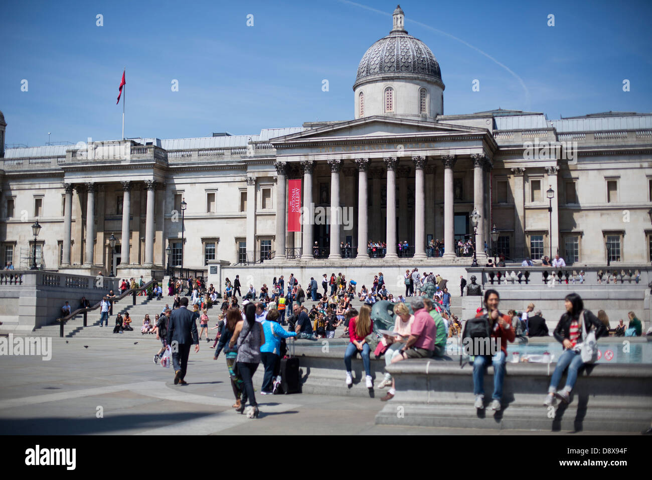 Trafalgar Square a Londra, Regno Unito./ Foto Stock